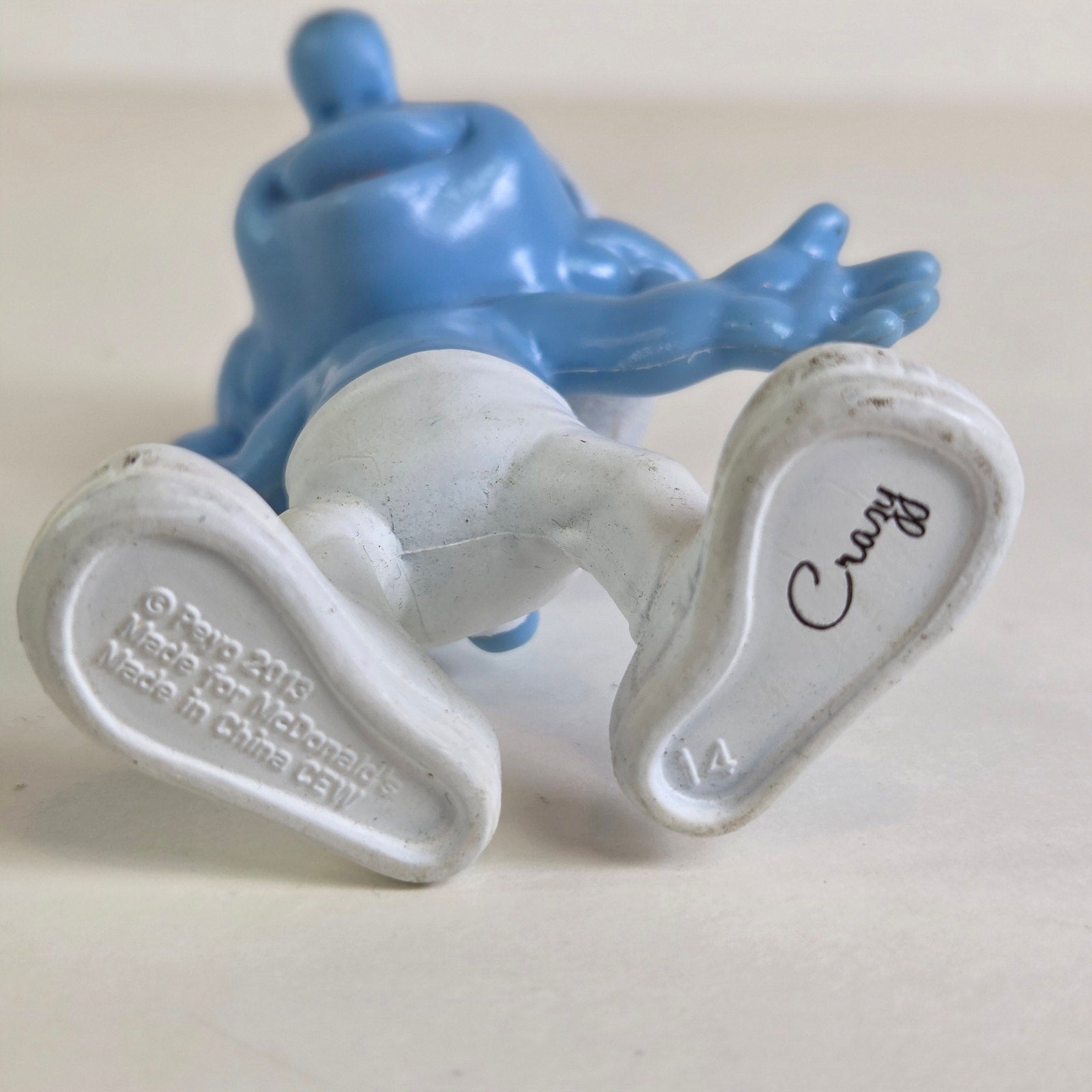 Smurfs PVC Figure – 2015 McDonald’s Happy Meal Toy, Blue & White, 3.5" Tall