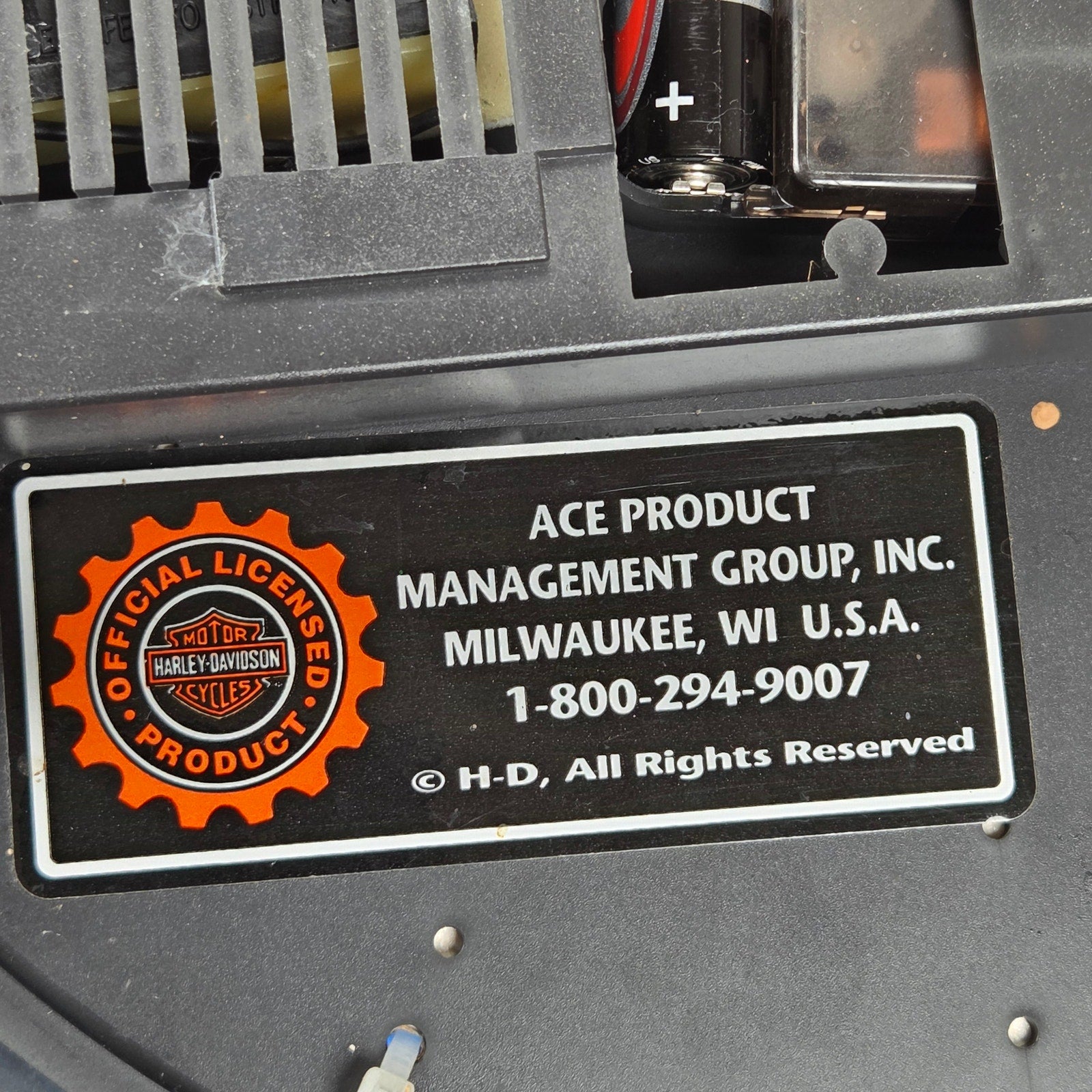 Harley-Davidson Official Licensed Blue Neon Wall Clock Ace Product Working