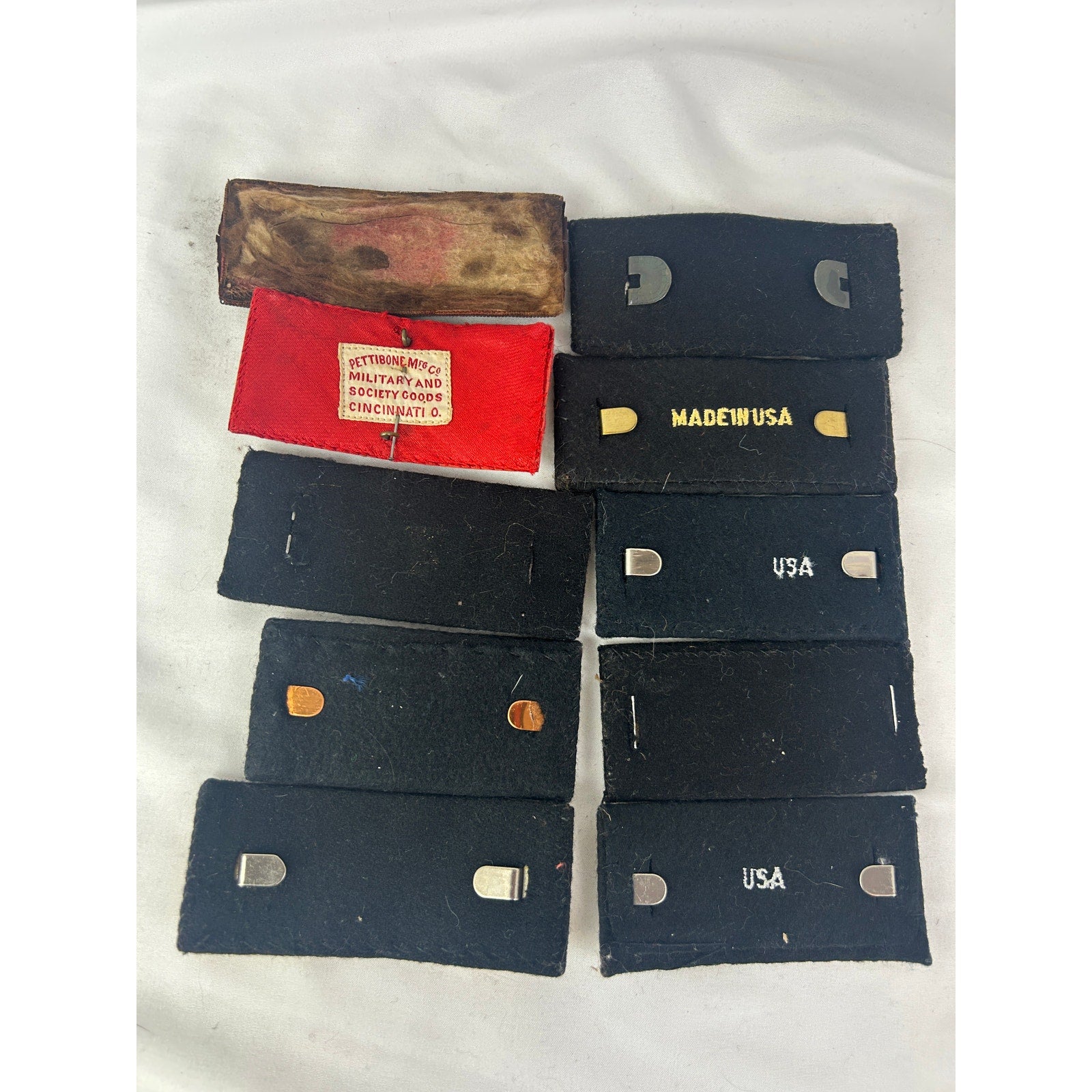 Vintage US Military Shoulder Boards Insignia Lot Bullion Pettibone