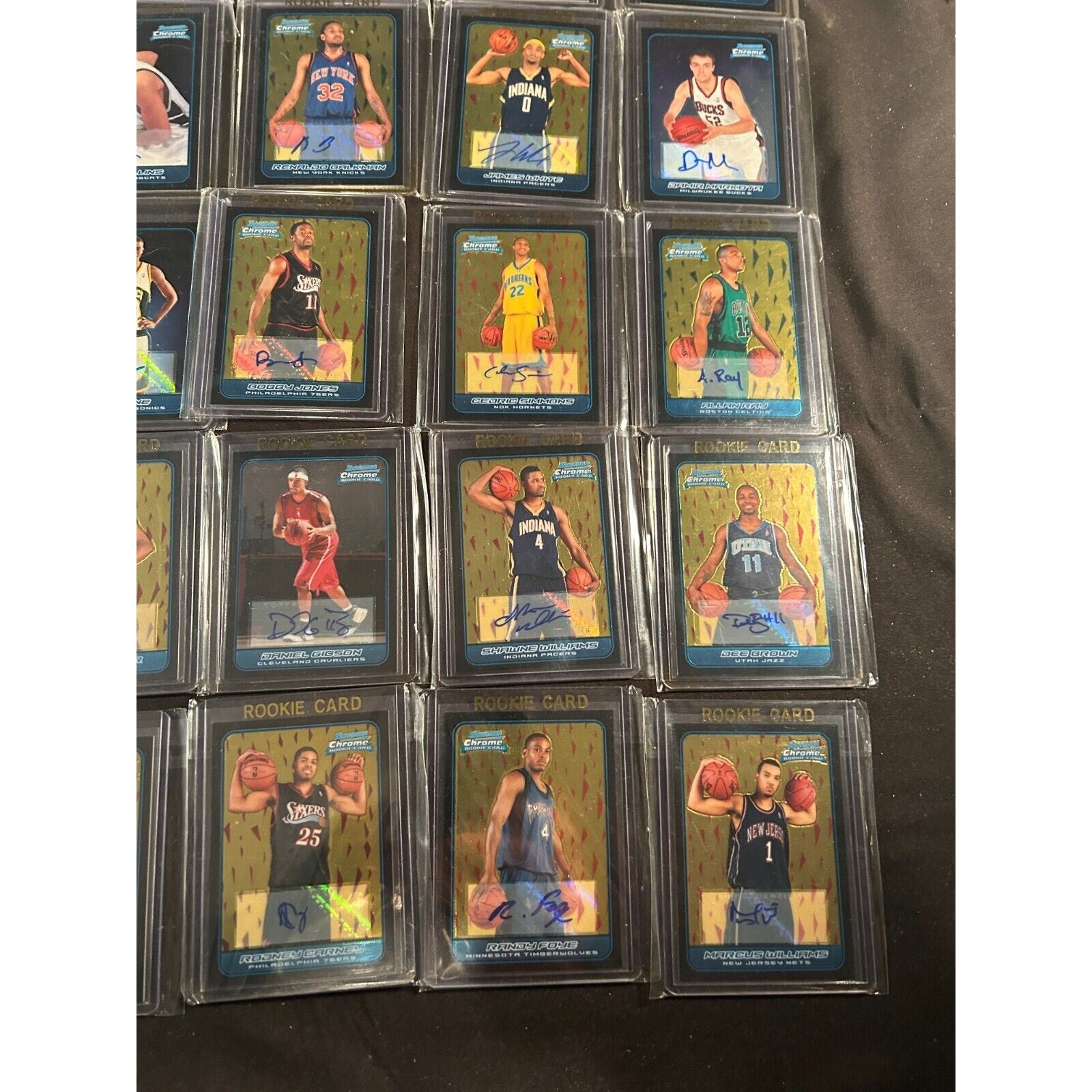 2006 Bowman Chrome RC Auto Lot (40) Rondo Redick Lowry Morrison NBA Cards
