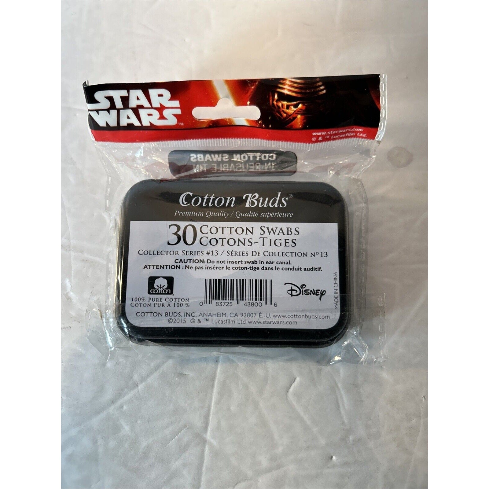 Star Wars Mini Tins featuring Kylo Ren Cotton Buds Lot of 2 NIP