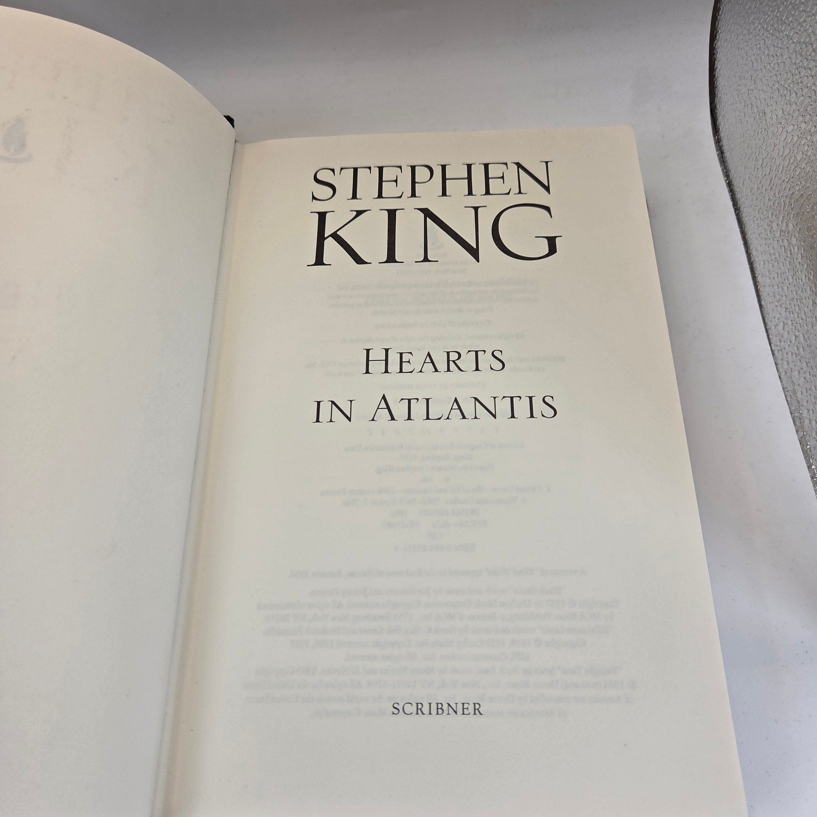 Stephen King Hearts in Atlantis 1999 Scribner 1st Edition 1st Printing HC DJ
