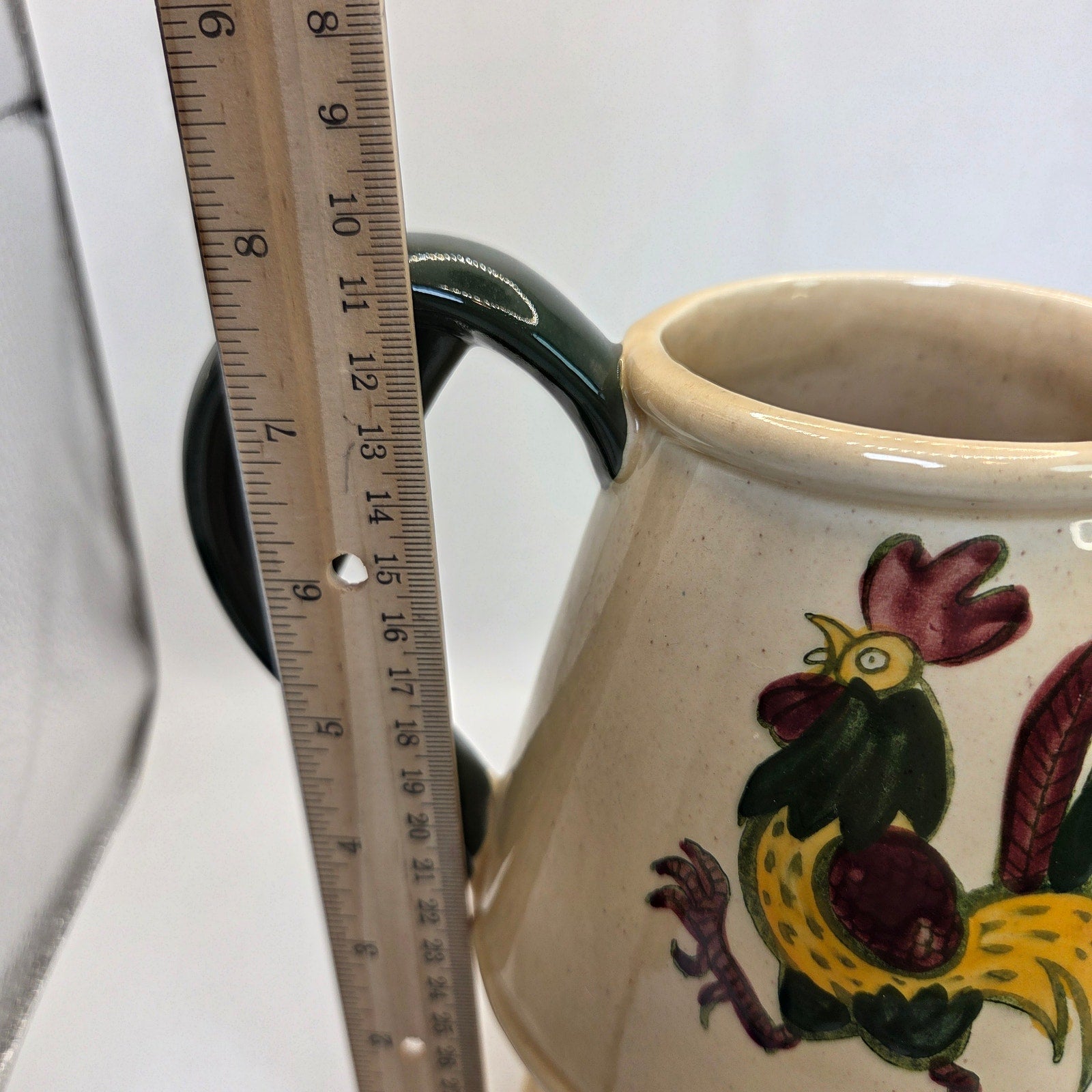 Vintage Metlox Poppytrail Rooster Pitcher Watering Can Style – Read