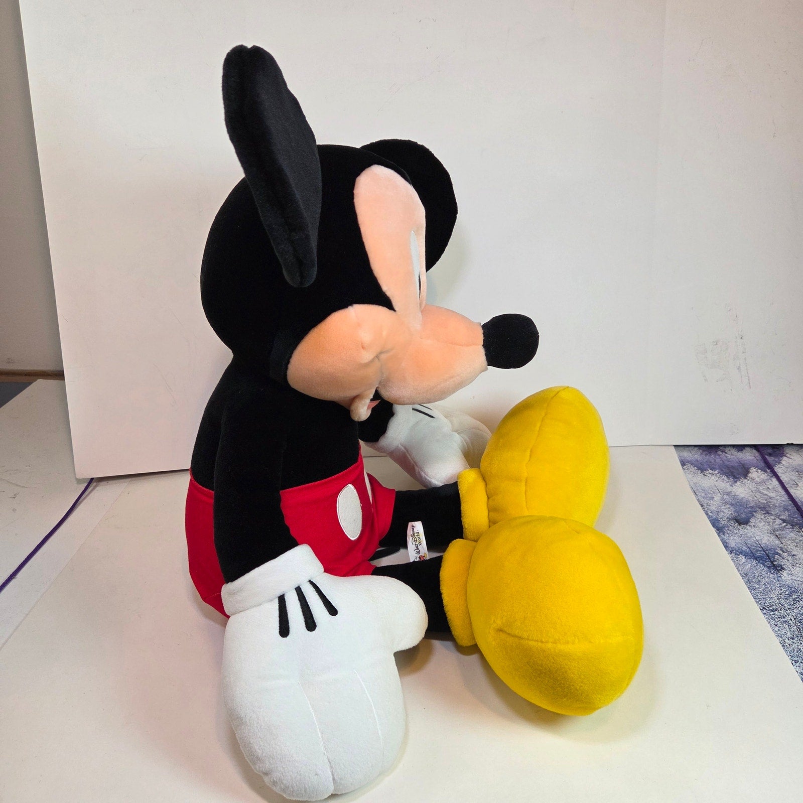 Mickey Mouse Large Plush Stuffed Animal Disney Parks 19” Sitting