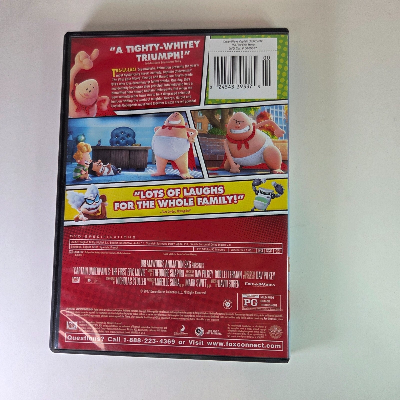 Captain Underpants: The First Epic Movie [DVD]