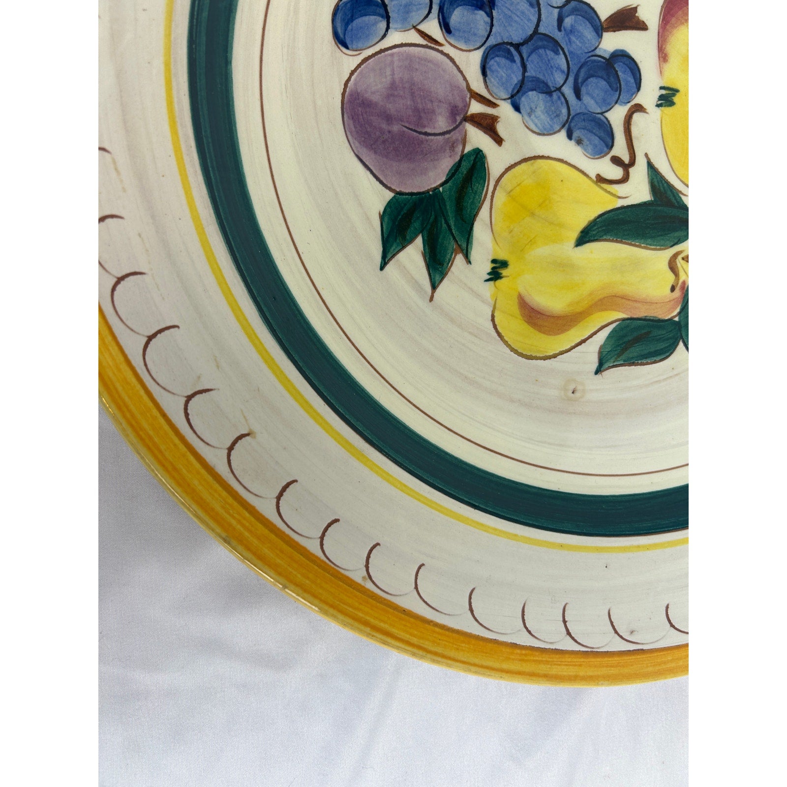 Stangl Pottery Fruit Platter Charger 14 Inch Hand Painted Trenton NJ