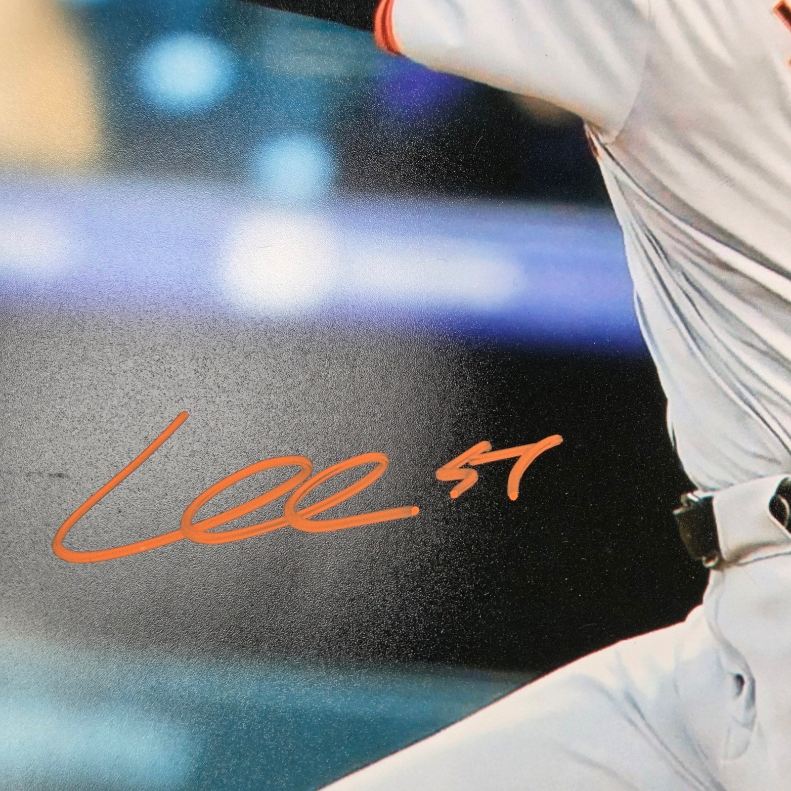 Jung Hoo Lee Signed Lee 51 16x20 San Francisco Giants Photo BAS Witness COA