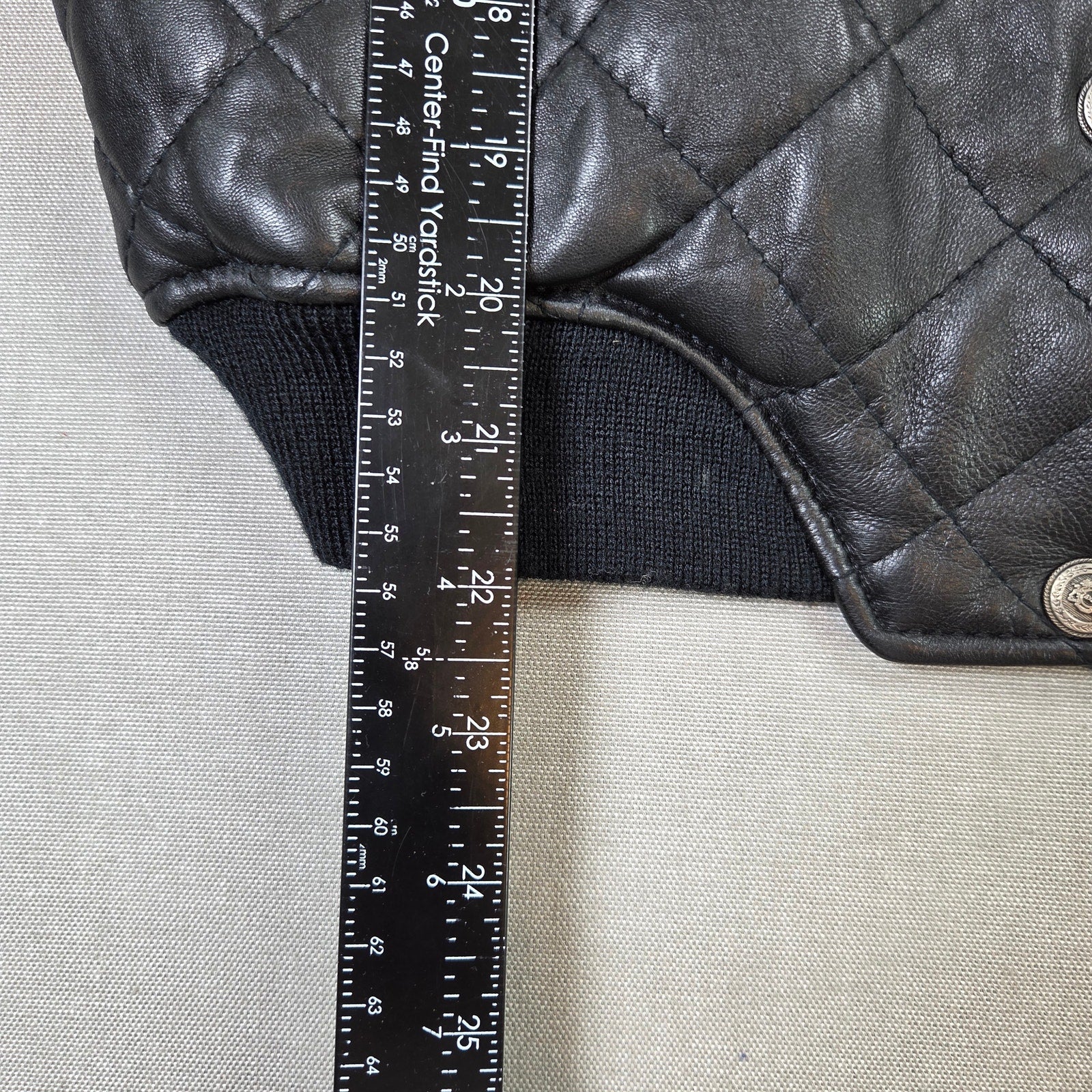 Express Quilted Leather Jacket Womens Small Cropped Bomber Vintage Korea