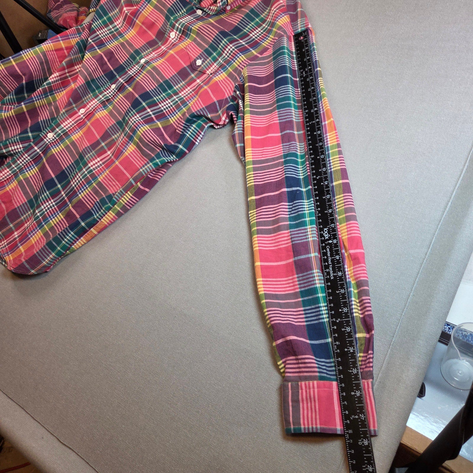 Polo Ralph Lauren XL Plaid Cotton Button Down Shirt Long Sleeve Multicolor