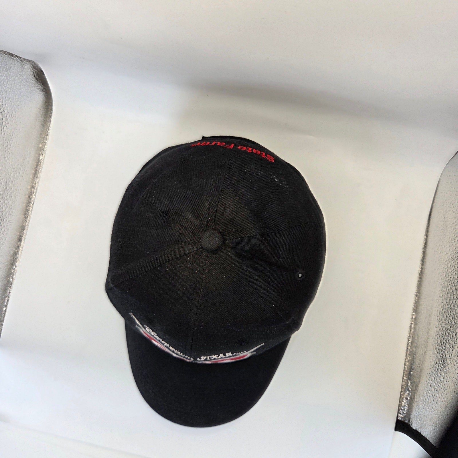 Disney Pixar Cars State Farm Hat Adjustable Hook Loop Black Promo Cap