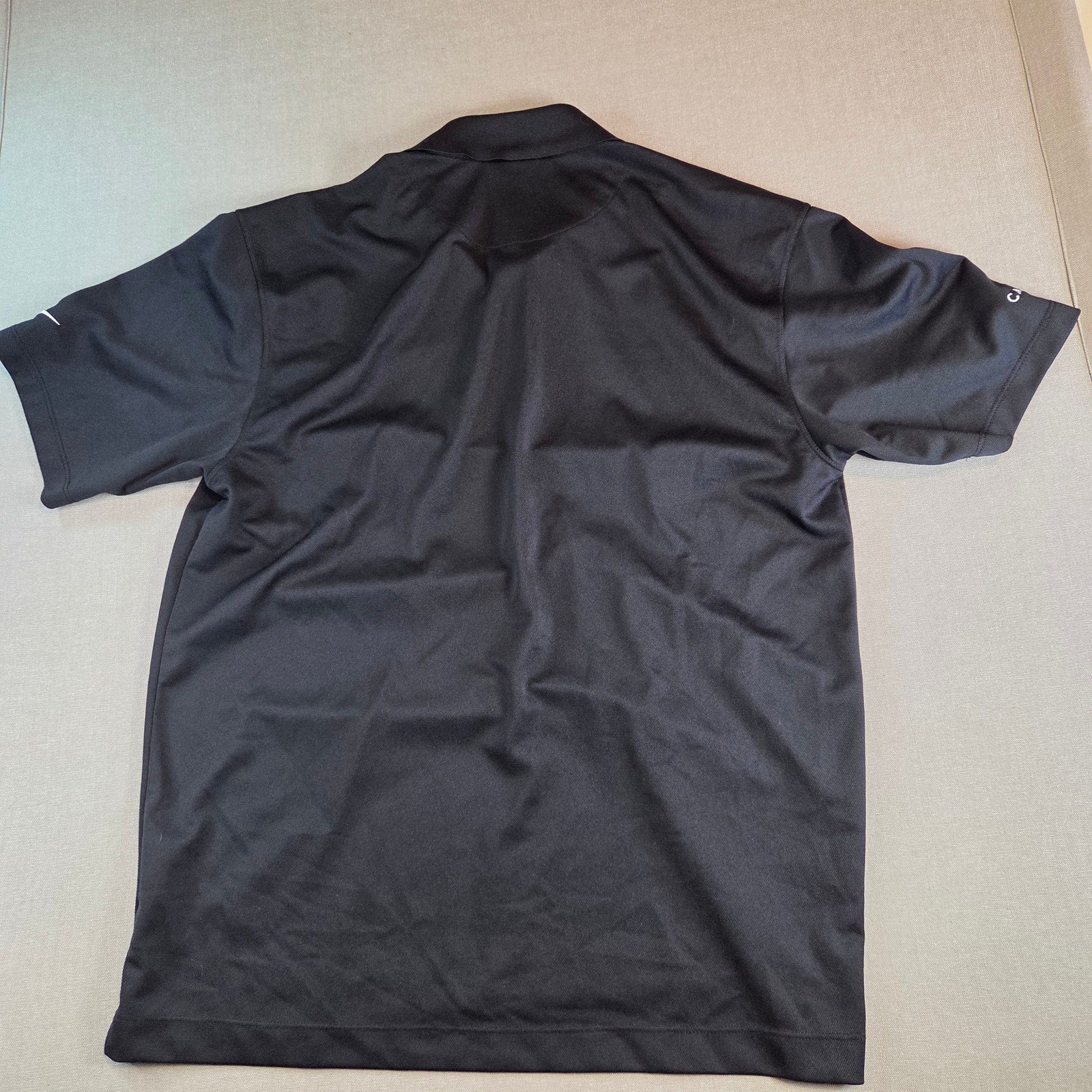 Nike Golf Dri-FIT Polo Shirt M Cambria Embroidered Corporate Promo Black