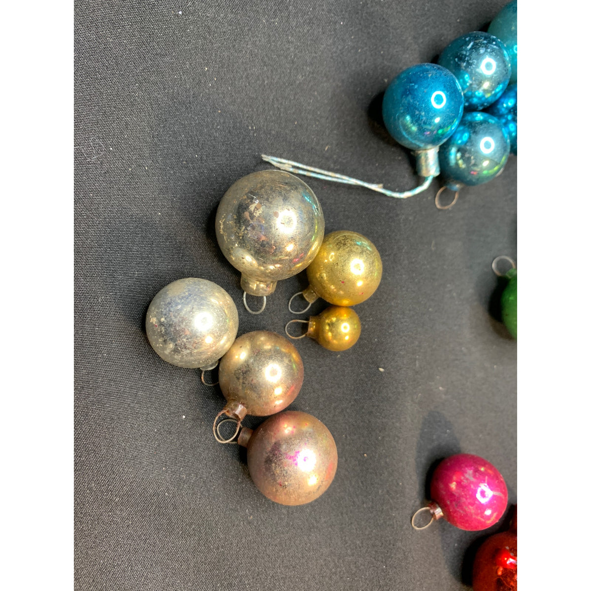 Vintage Mini Glass Christmas Ball Ornaments Mixed Lot 19 West Germany
