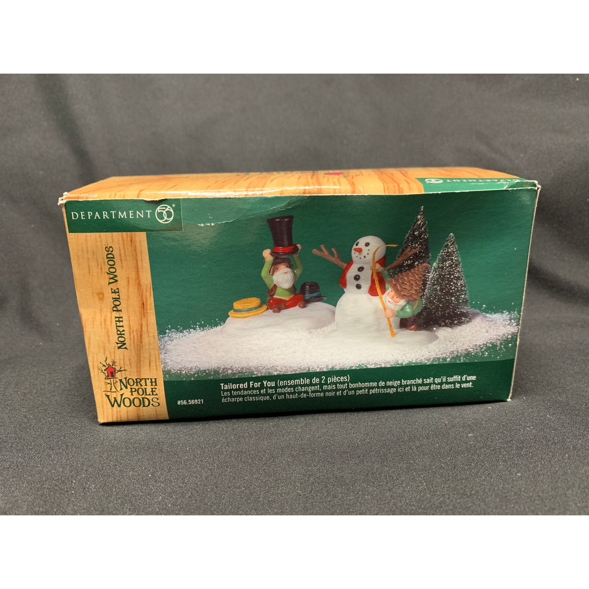 Dept 56 Tailored For You 56921 North Pole Woods Set of 2 Retired 2000
