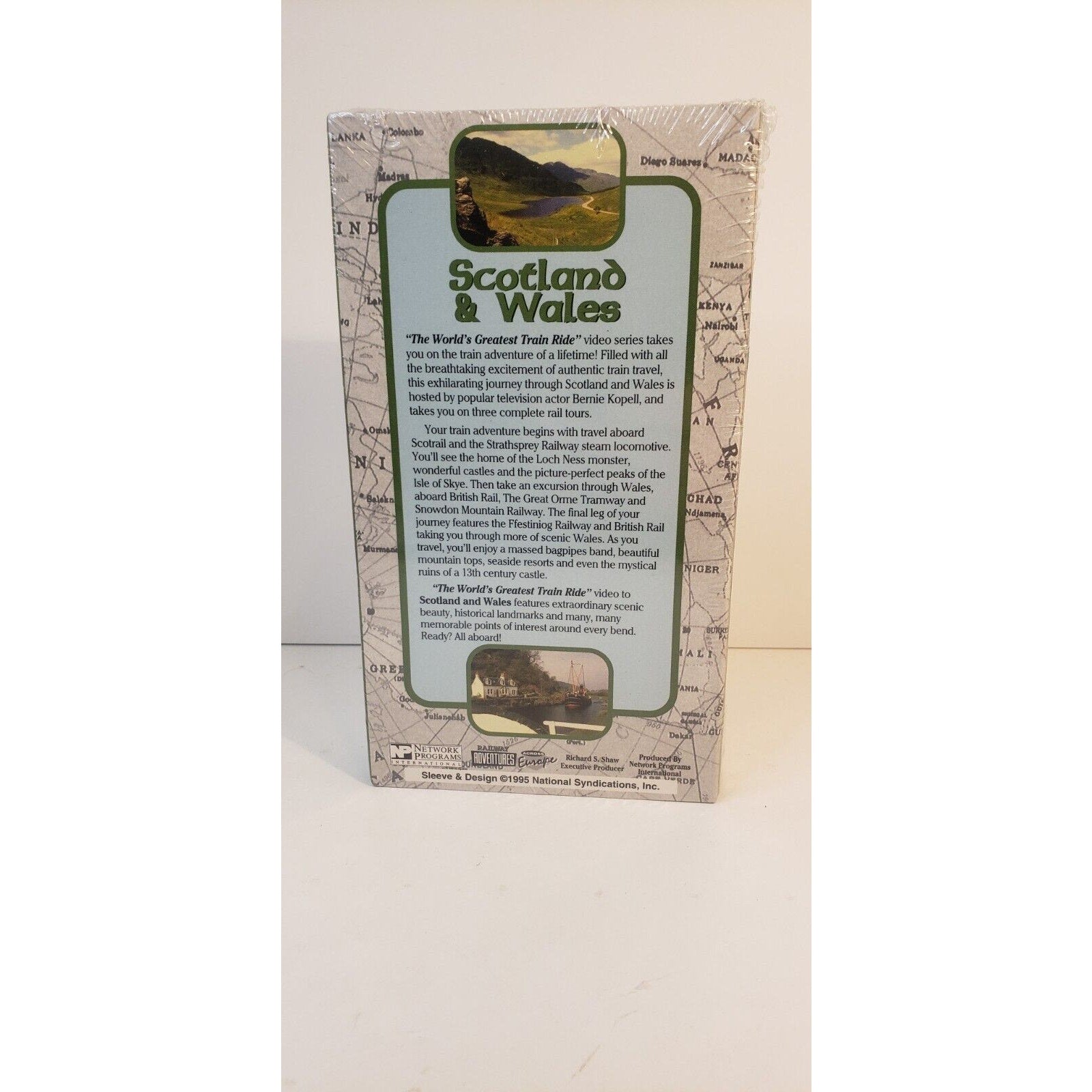 World's Greatest Train Ride Videos Scotland & Wales Railroad VHS New