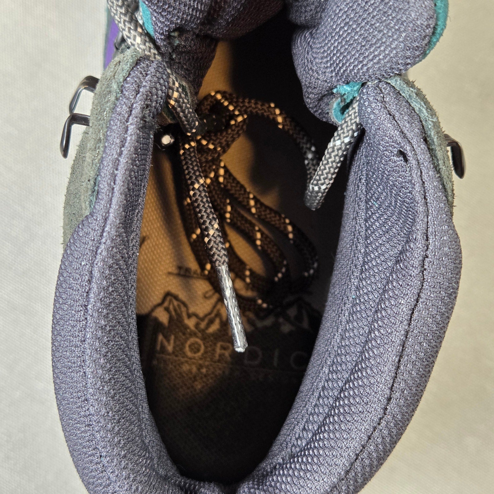 J.Crew Nordic Hiker Boots AZ842 Vibram Purple Multi Size 10 New Box