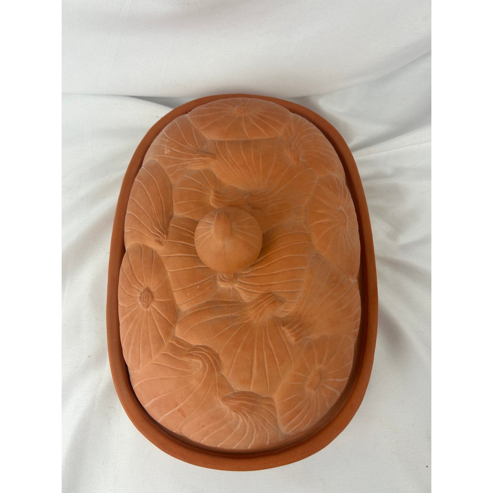 Vintage Pumpkin Covered Serving Dish Boston Warehouse 1994 Ceramic