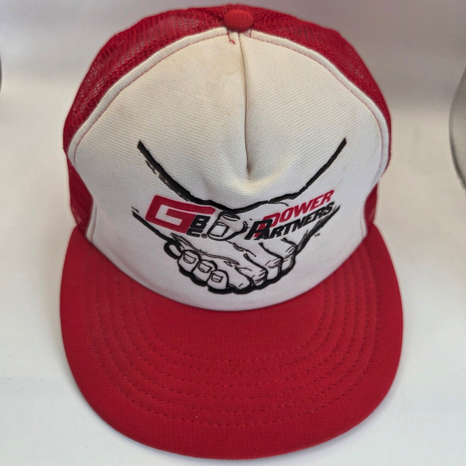 Vintage G8 Power Partners Mesh Trucker Hat Foam Front Snapback Advertising Cap
