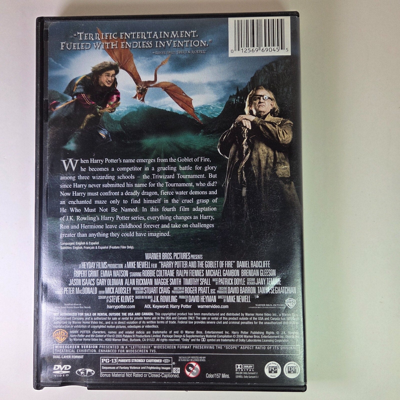 Harry Potter And the Goblet of Fire DVD