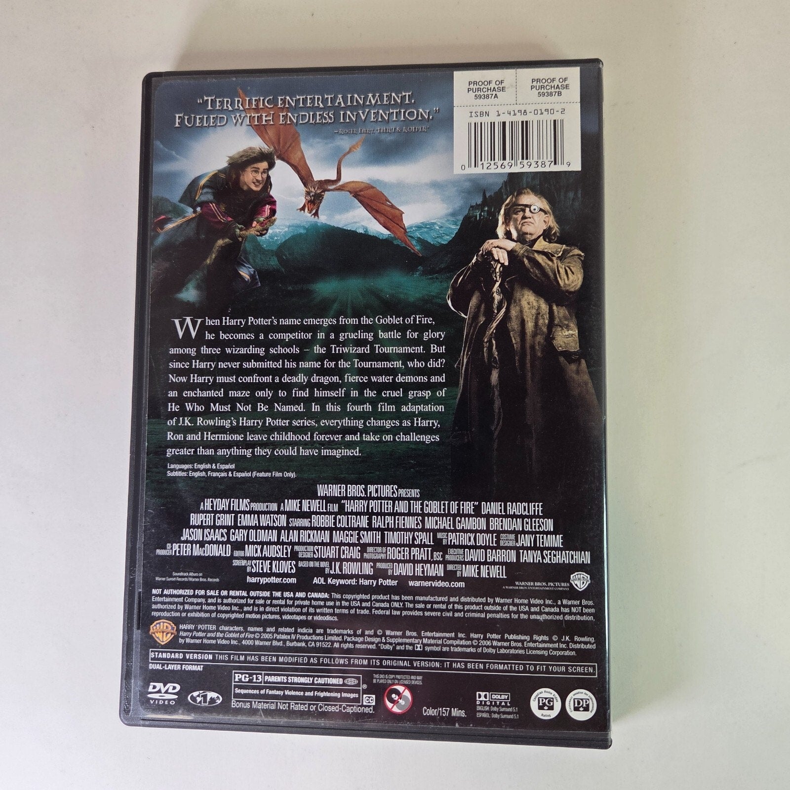 Harry Potter and the Goblet of Fire DVD (Full Screen Edition)