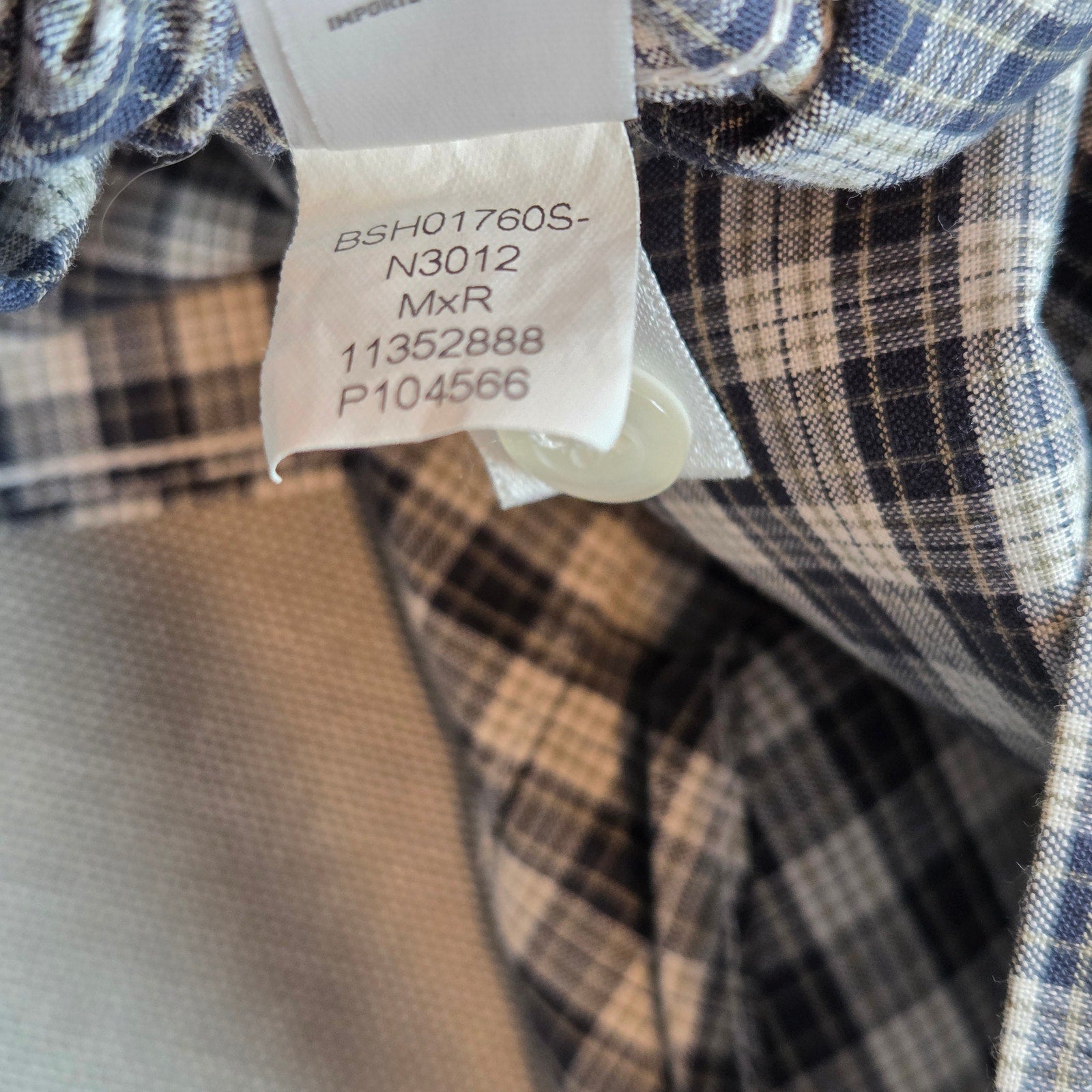 Bonobos Slim Fit Gingham Plaid Button Down Shirt Mens M Stretch Cotton