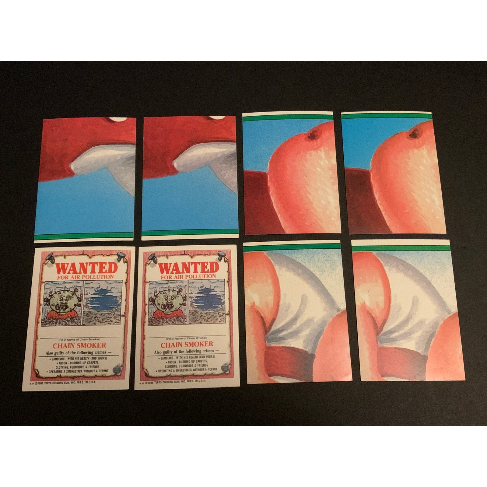 1986 Topps Garbage Pail Kids Series 4 Complete Set w/ Reese Pieces Crystal Gale