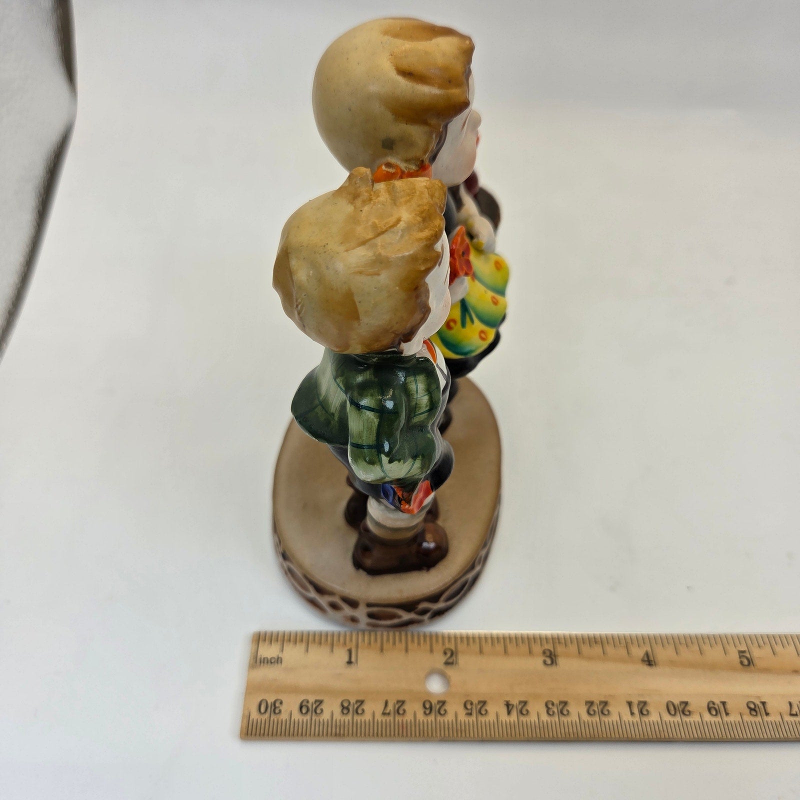 Occupied Japan Boy Girl Couple Figurine Hand Painted Porcelain 4.5in Vintage