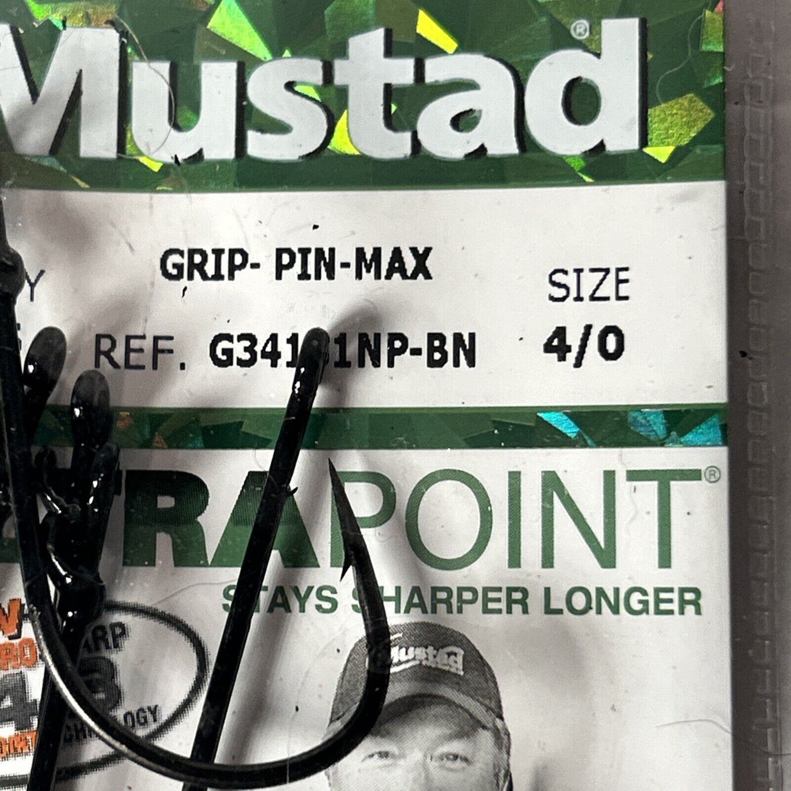 5 Mustad Grip-Pin-Max G34131NP-BN Size 4/0