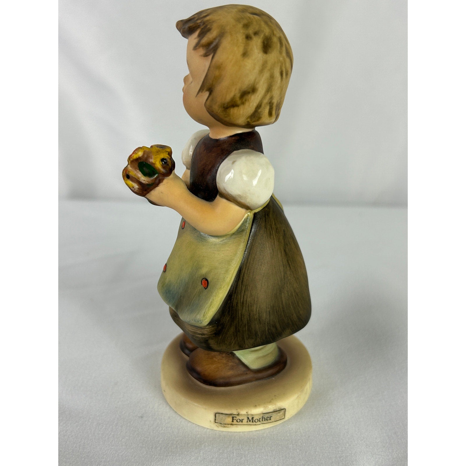 Goebel For Mother Figurine W Germany Girl With Flowers Statue