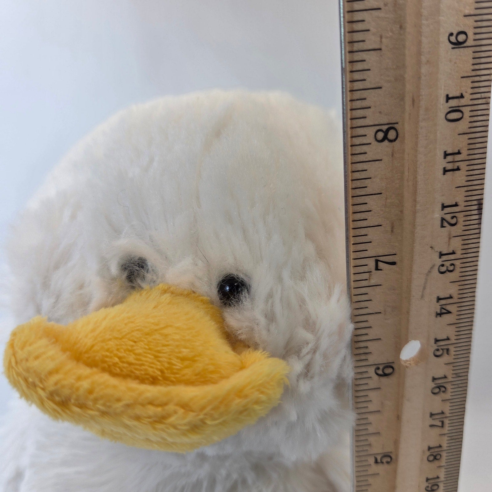 Ganz Plush Duck HM148 White Yellow Stuffed Animal Soft Toy 8 Inch