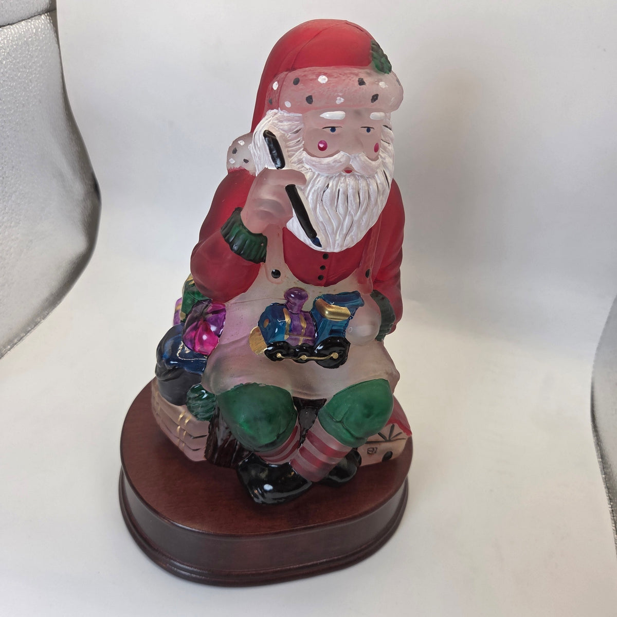 Old World Christmas 1995 Santa Toymaker Light EM Merck w Original Box Vintage