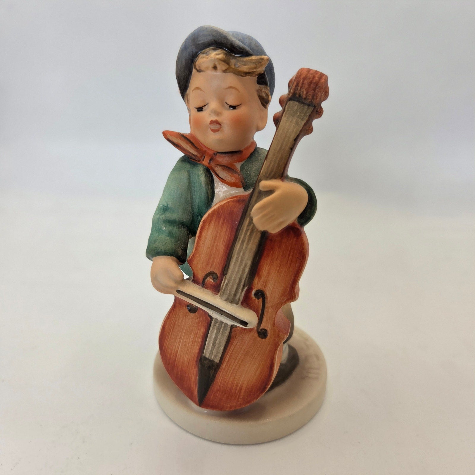 Goebel Hummel Sweet Music Figurine #186 Boy With Cello West Germany 1981 Vintage