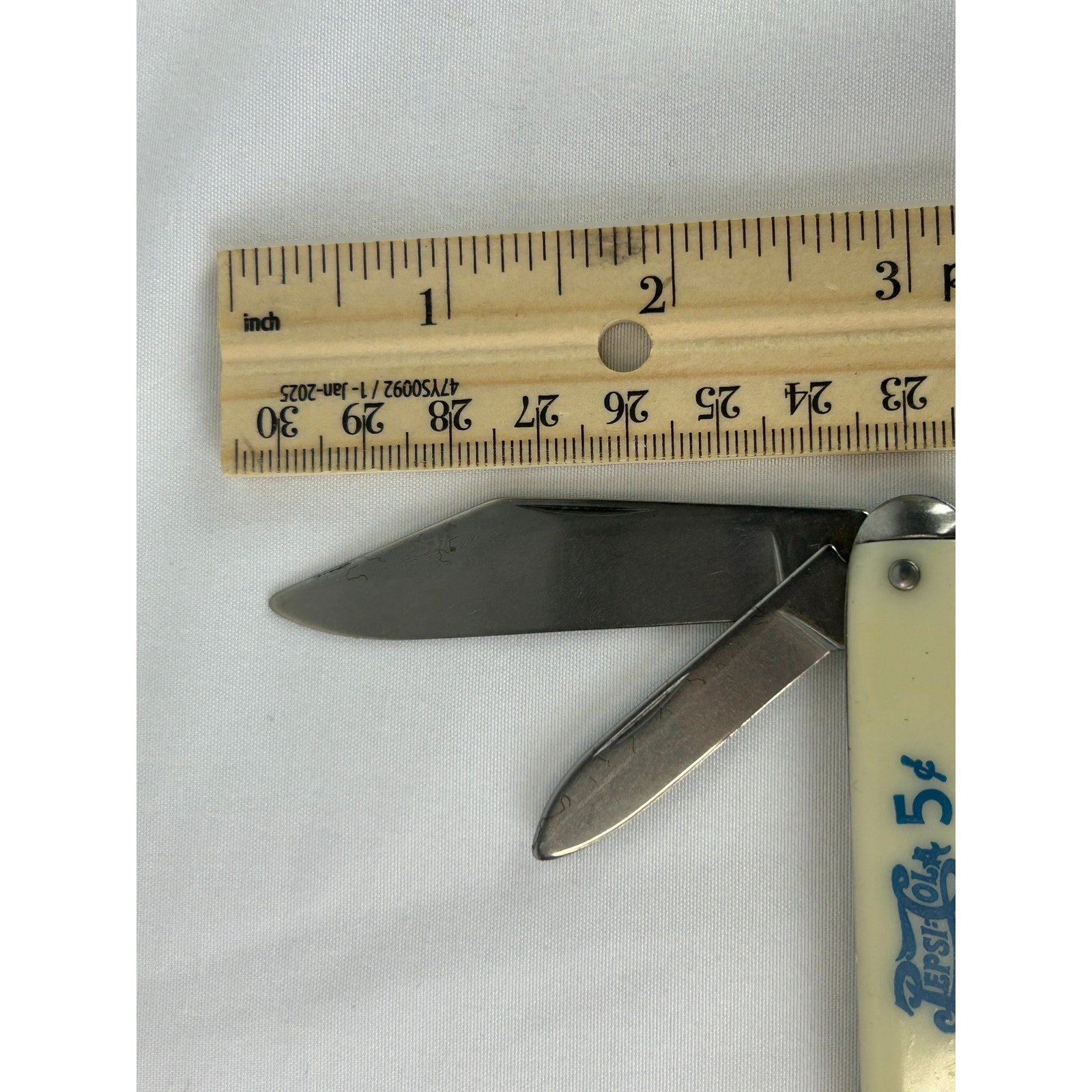 Vintage Pepsi Cola 5 Cent Advertising Pocket Knife USA Two Blade Folding Knife