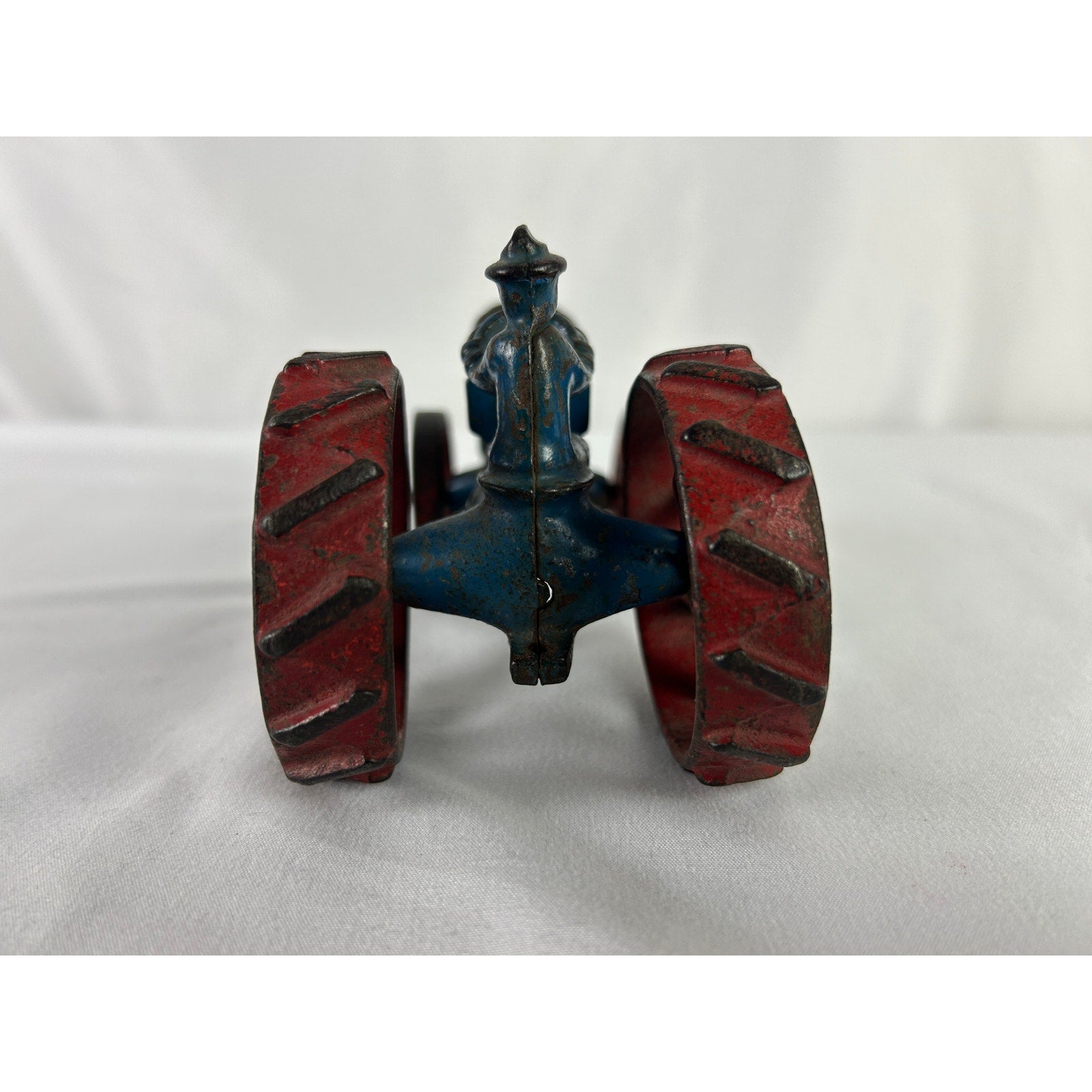 Vintage Arcade Cast Iron Farm Tractor and Plow Toy 1920s Era 11 in