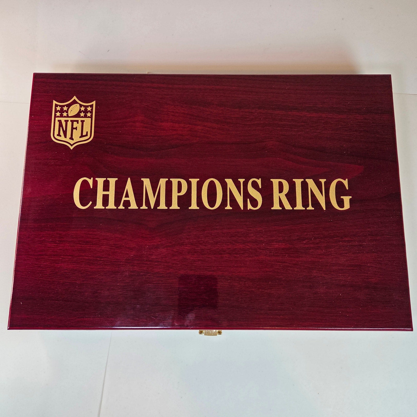 Complete NFL Super Bowl Replica Ring Set I–LIX w/ Case & Trophy Football