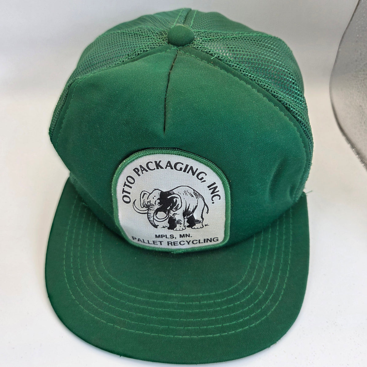 Vintage Otto Packaging Pallet Recycling MPLS MN Mesh Trucker Snapback Hat Cap