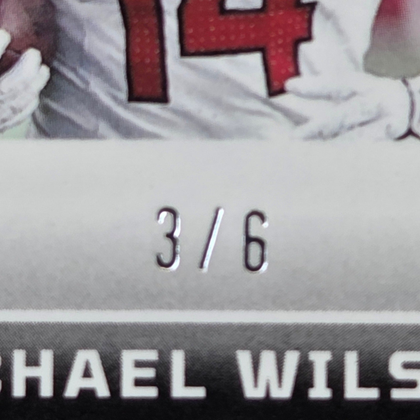 2024 Panini Obsidian Michael Wilson Nike Swoosh Patch Auto /6 Cardinals