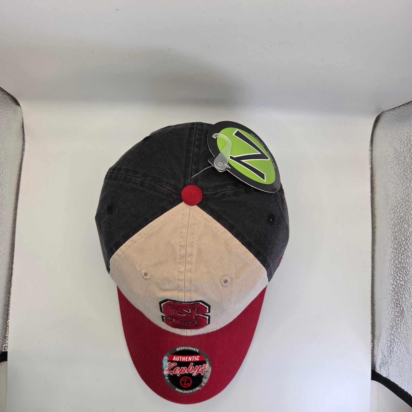 NC State Wolfpack Hat Zephyr Claspback Cap NWT Red Black College Cotton