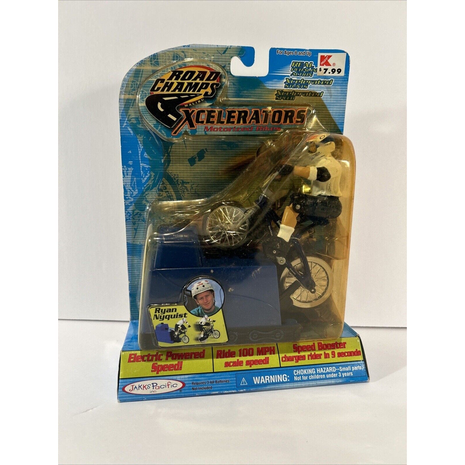 Complete Set of 7 Road Champs Xcelerators Motorized Bikes Jakks Pacific MOC