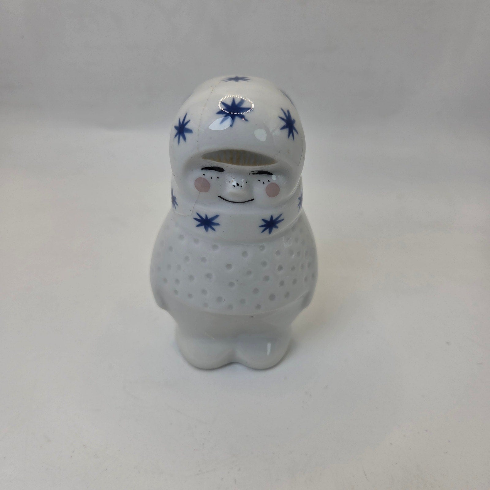Porsgrund Norway Hand Painted Winter Figures Pair 4.5” Holiday Decor