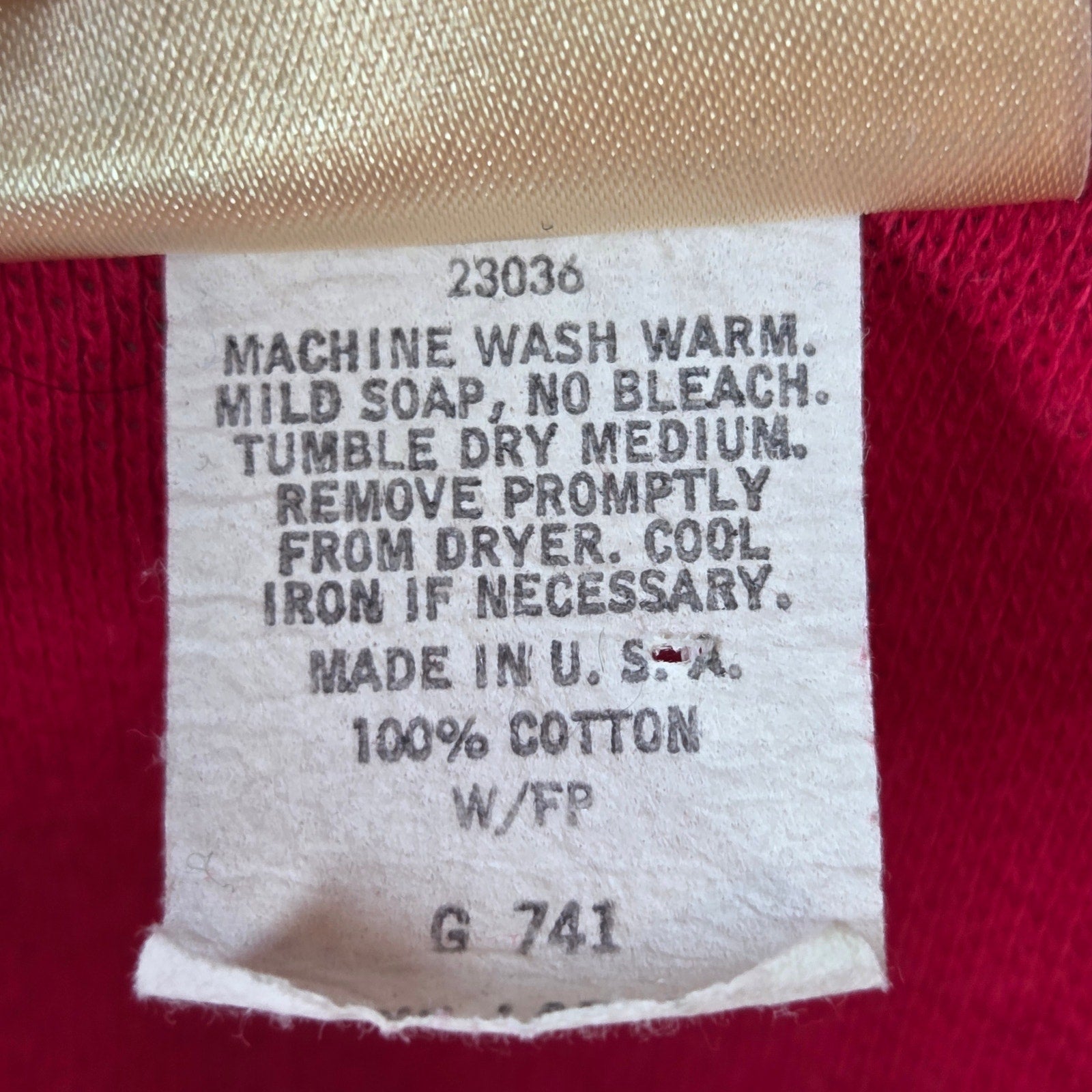 L.L. Bean Vintage Red Polo Shirt Made in USA 100% Cotton Mens Large