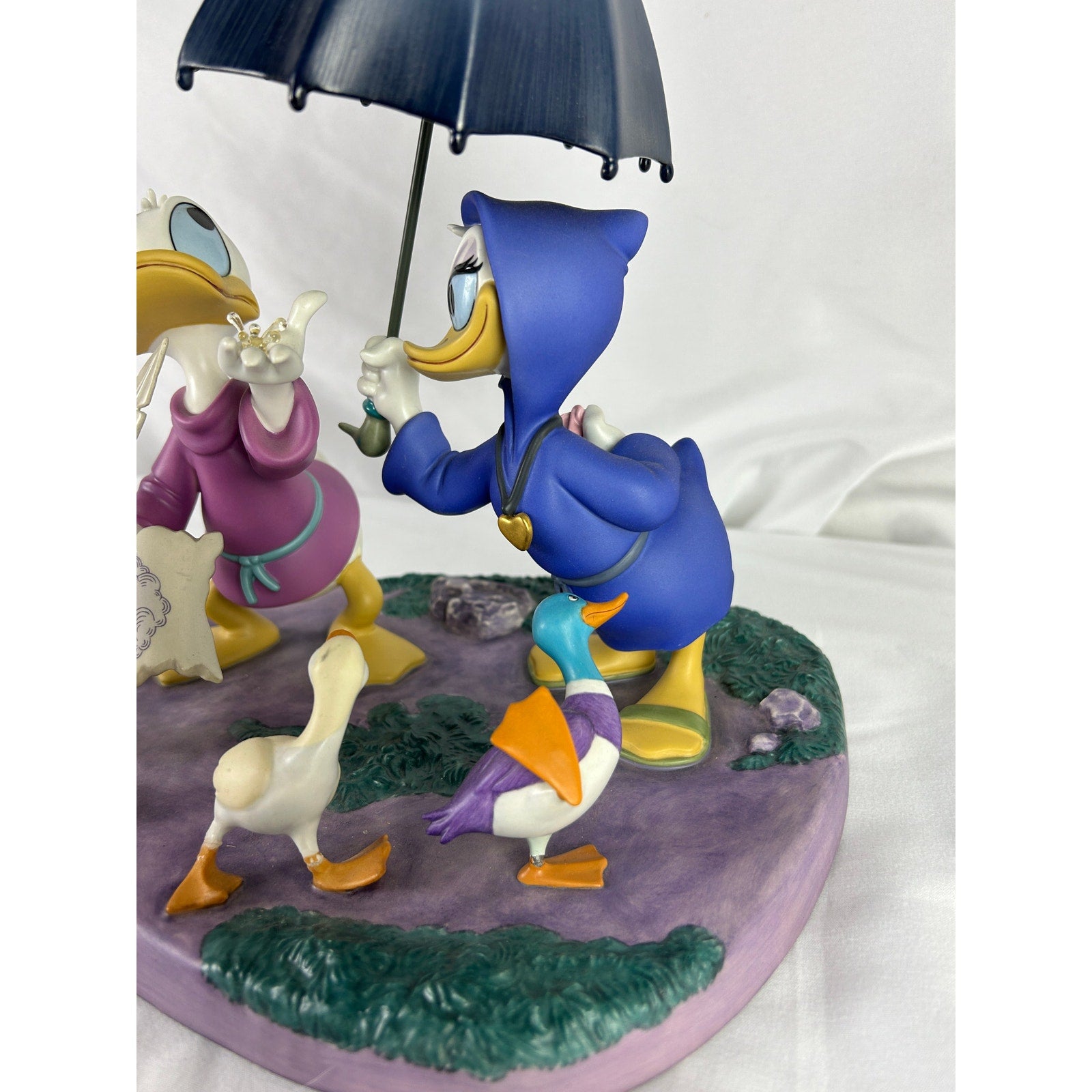 WDCC Disney Fantasia 2000 Donald Daisy Rain Scene Figurine Repair