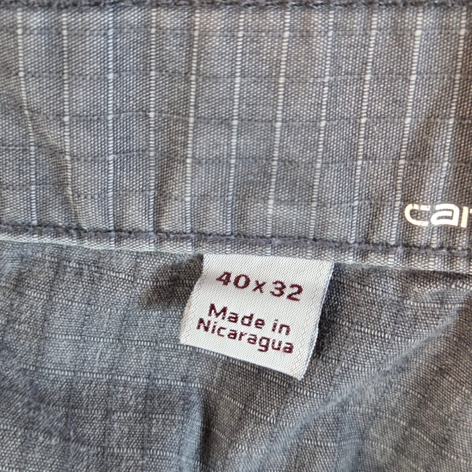 Carhartt Relaxed Fit Gray Work Pants 40x32 Heavy Duty Utility Distressed