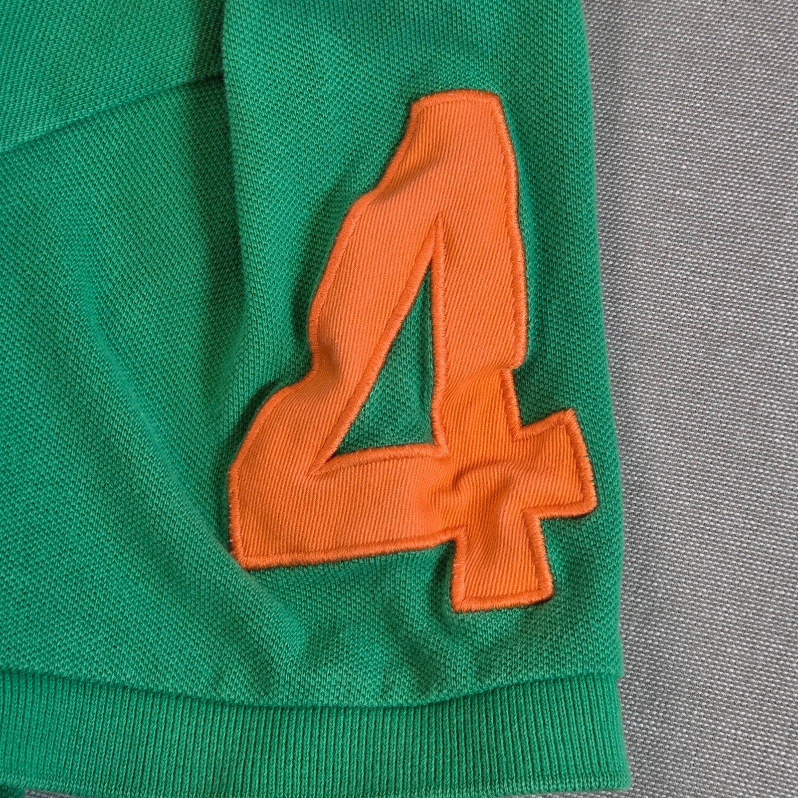 Polo Ralph Lauren Custom Fit Green Crest Polo Shirt XL #4 Sleeve