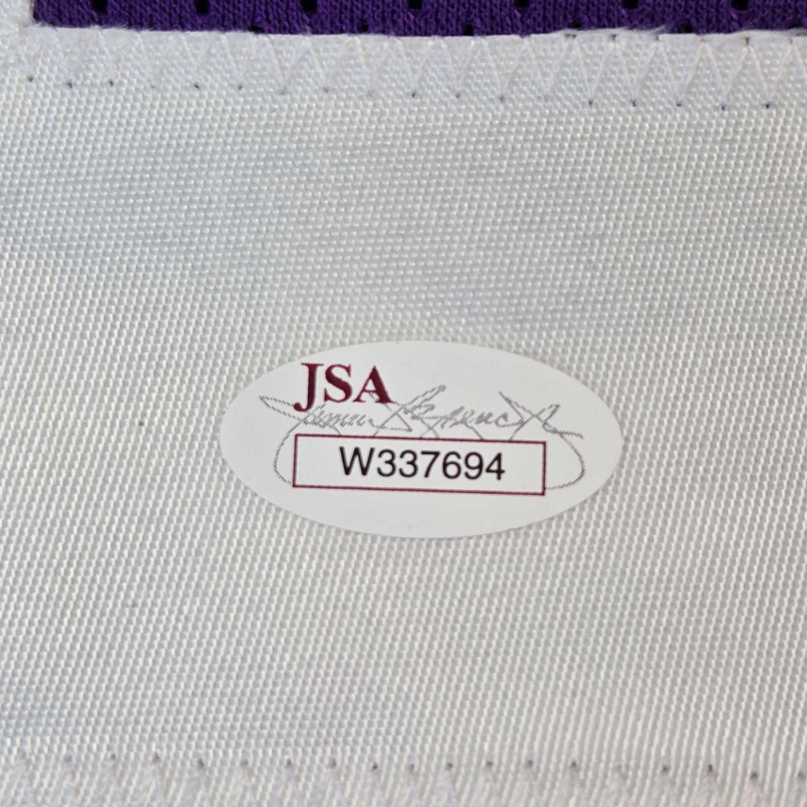 Paul Krause HOF 98 Signed Minnesota Vikings Custom Jersey XL JSA Witness