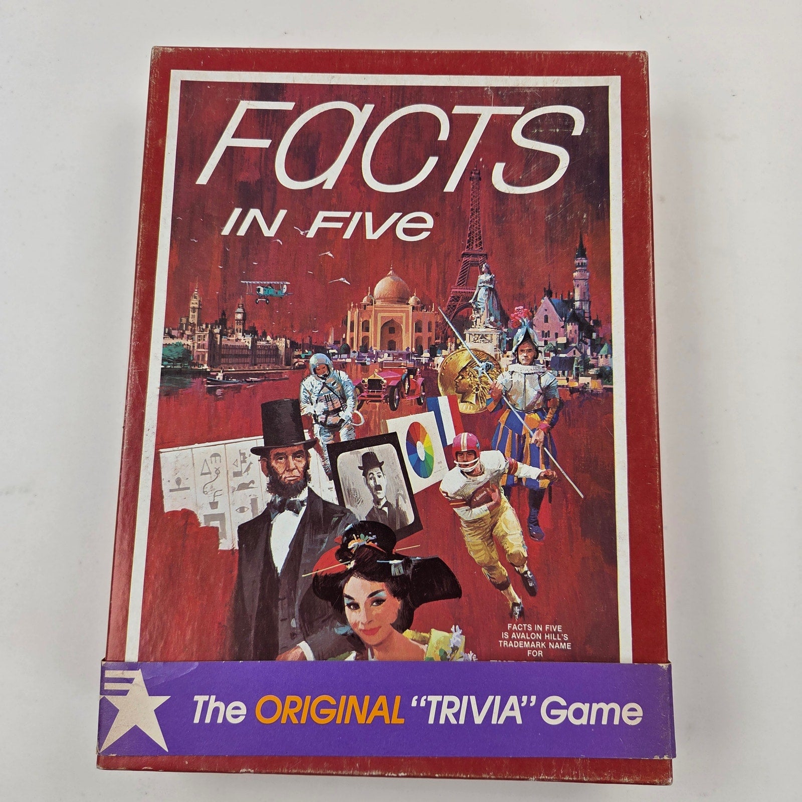 1976 Avalon Hill Facts in Five Original Trivia Game Complete Unpunched Letters
