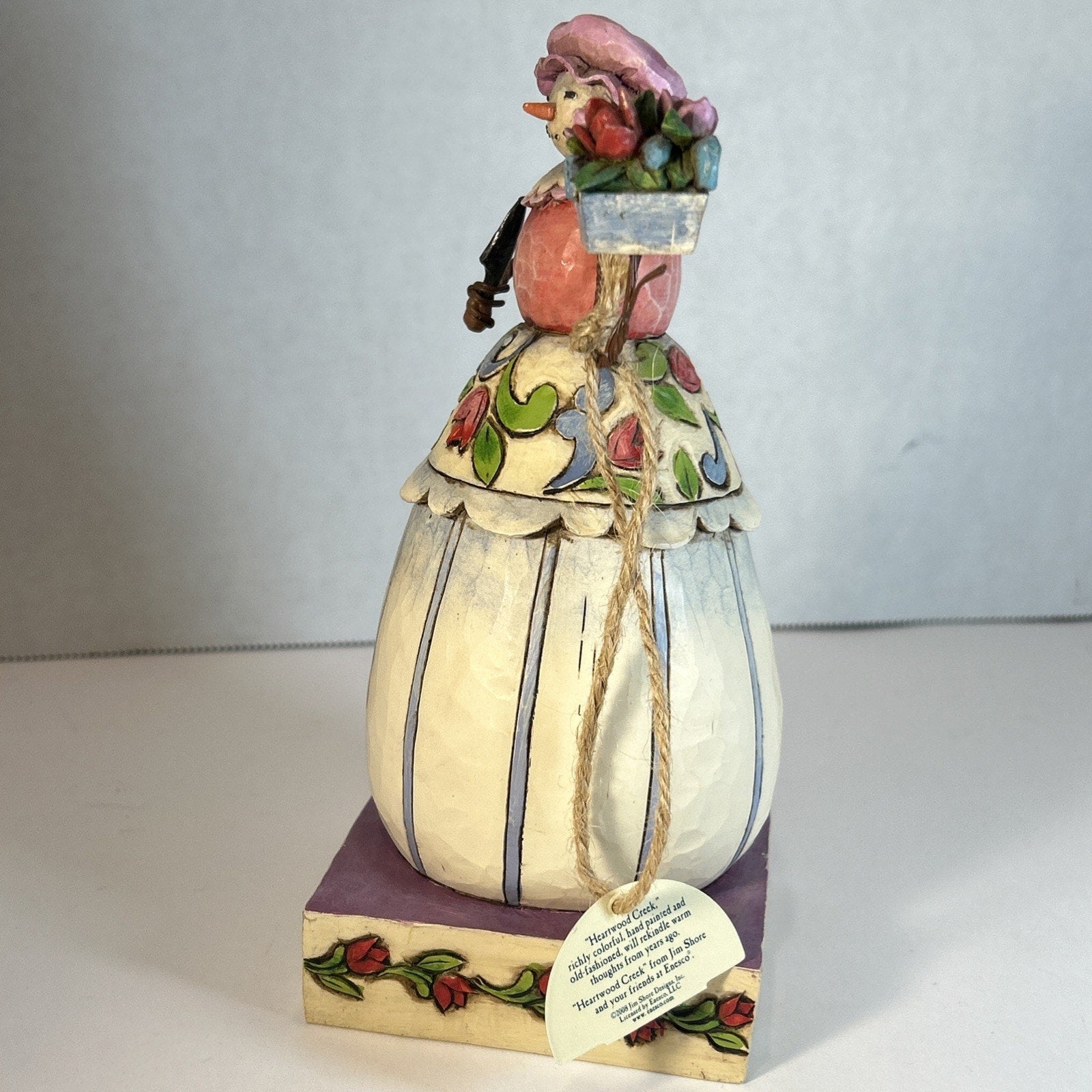 Jim Shore Heartwood Creek Snow Woman Winter Blossoms Figurine 2008 #4010358