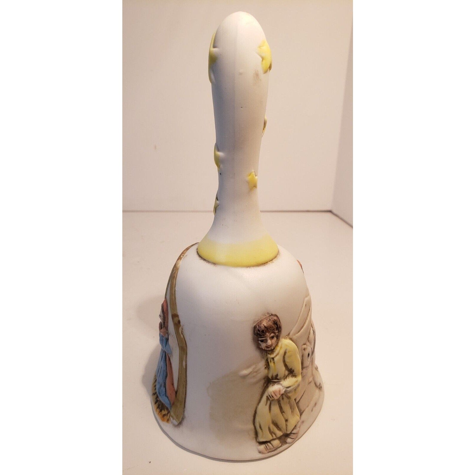 Vintage Nativity Scenes Bell Christmas 1985 Porcelain 6.5" Tall