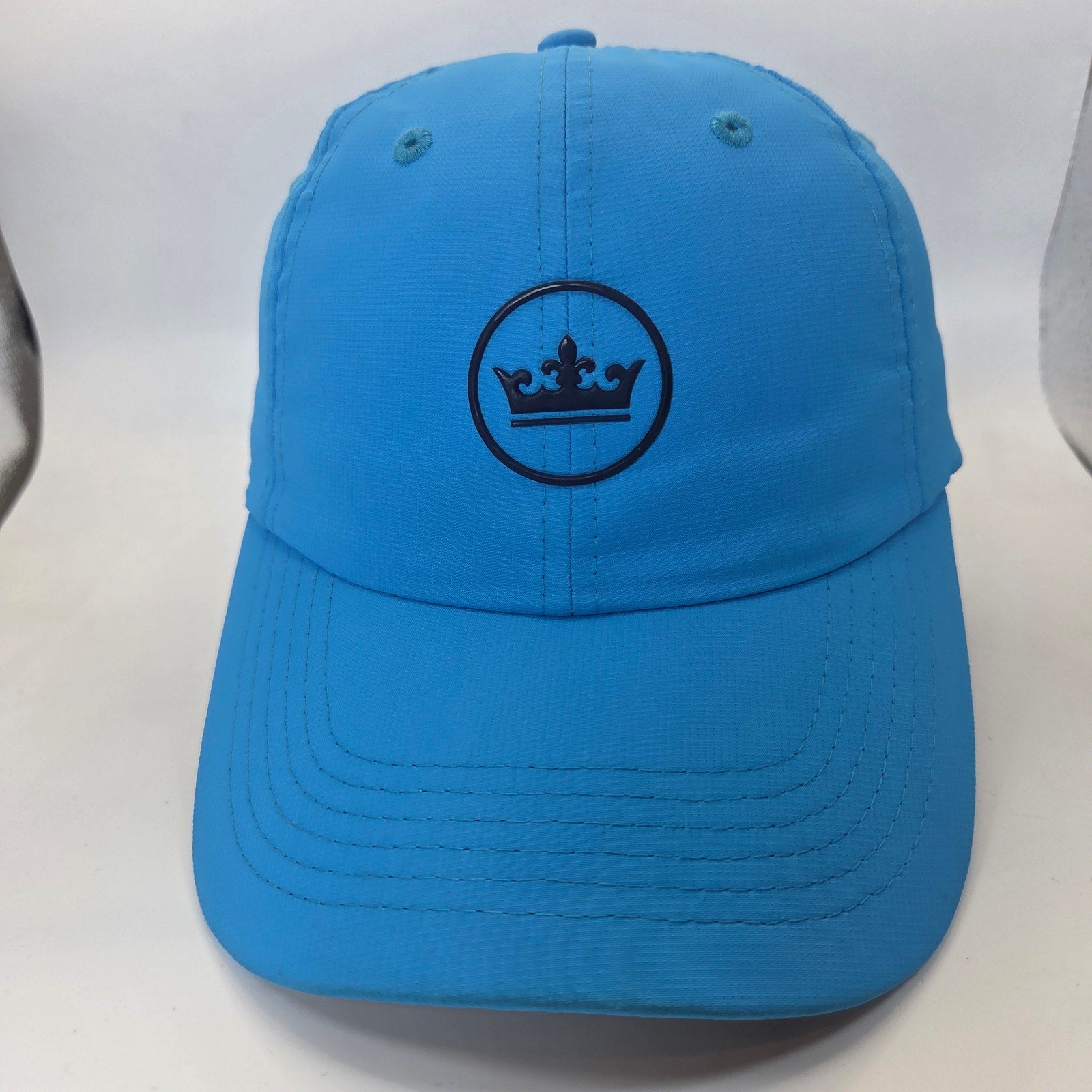 Peter Millar Performance Crown Logo Adjustable Golf Hat Cap OSFA Blue