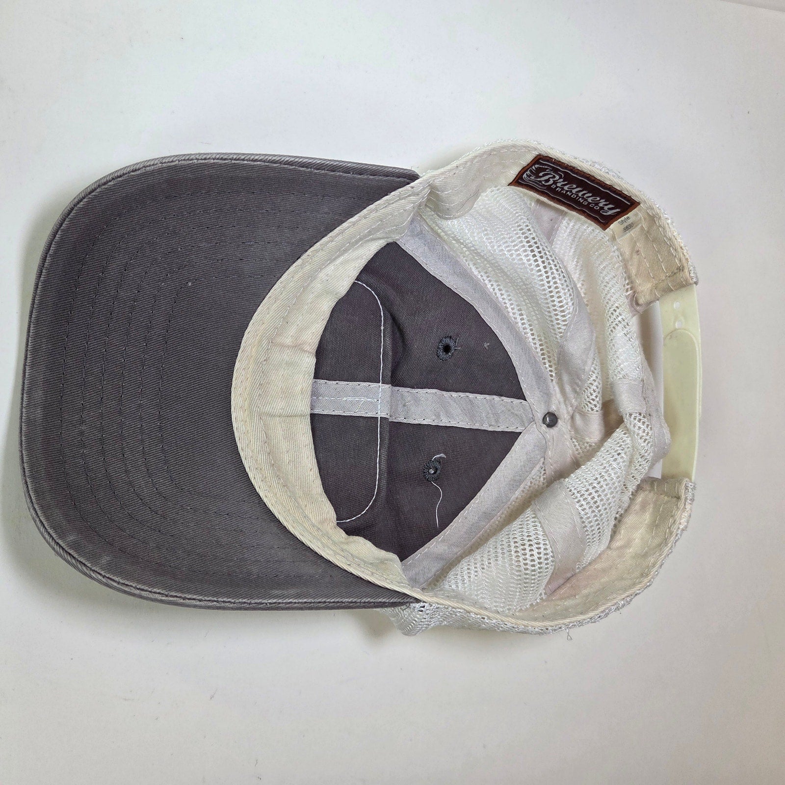 Summit Brewing Co. Trucker Hat Gray White Mesh Snapback Brewery Branding Co.