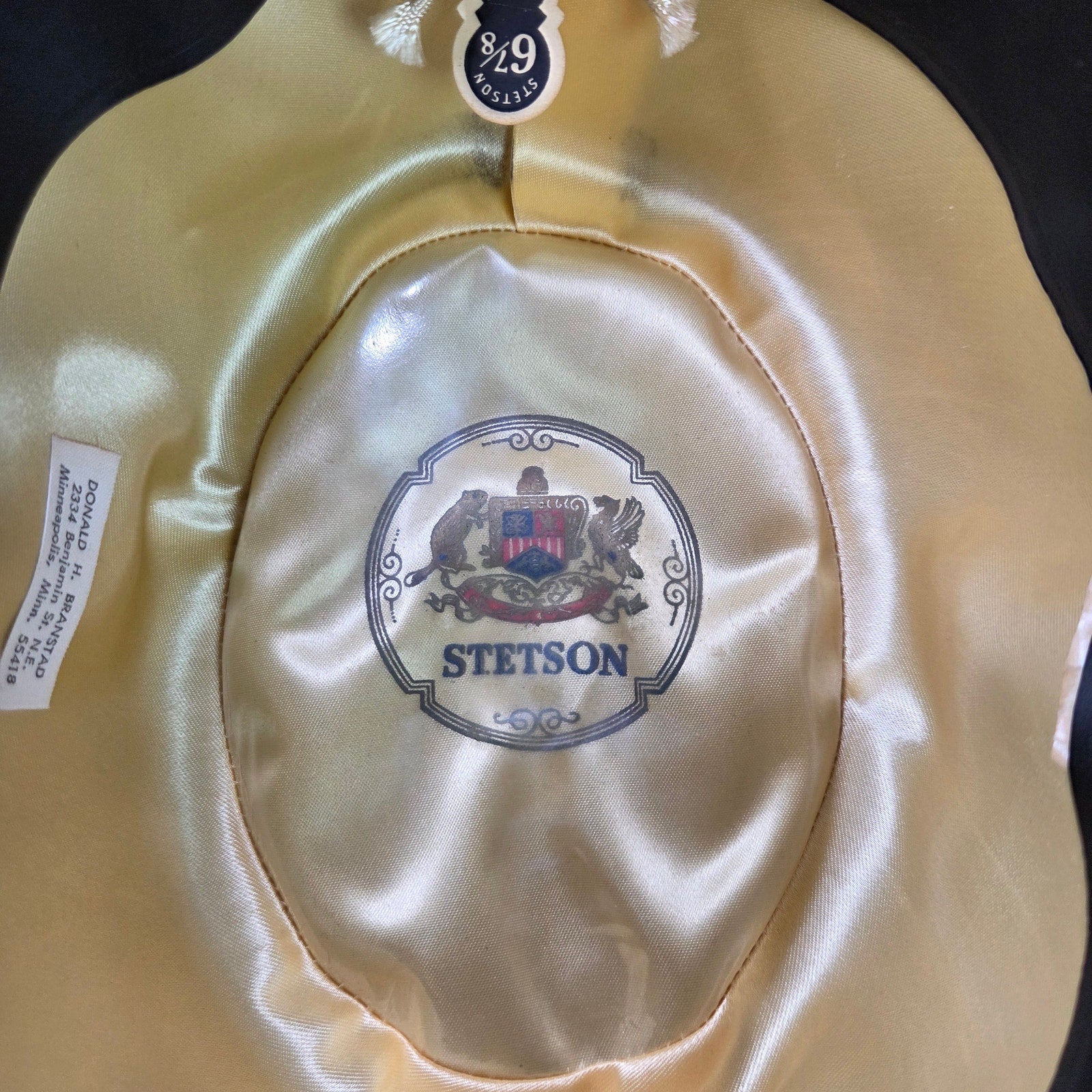 Vintage Stetson Royal De Luxe Pork Pie Hat Maurice Rothschild 6 7/8 Minneapolis